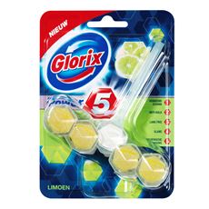 Glorix Power 5 lemon toiletblok  pk 55 gram