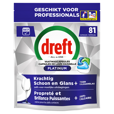 Vaatwastabletten Dreft Platinum  81stuks 1+1 GRATIS