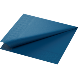 Servetten blauw Duni  33x33cm 3 laags 250 stuks