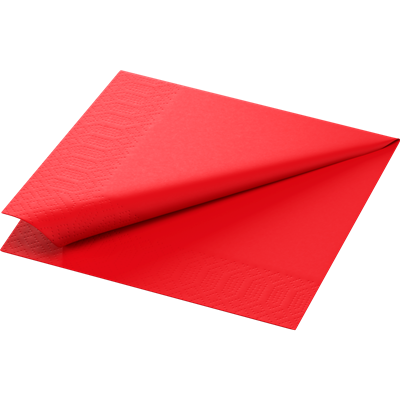 Servetten rood Duni  33/33 cm 250 stuks  3 laags