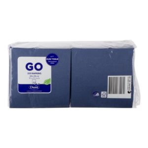 Servetten donkerblauw Duni 3-laags 24x24cm 250st