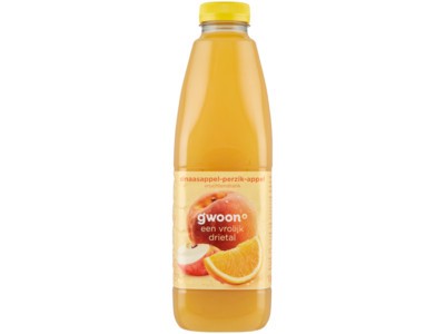 G'woon sinaasappel perziksap pak 1liter