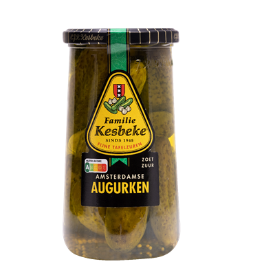 Kesbeke Amsterdamse augurken zoet zuur pot 675 gram