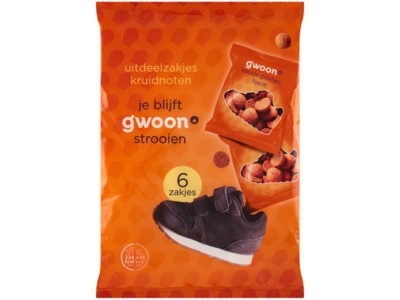 Kruidnoten G'woon zak 6  uitdeelzakjes