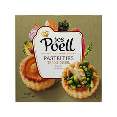 Pasteibakjes Jos van der Poel 125 gram