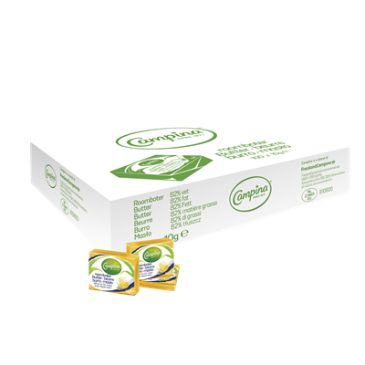 Roomboter Campina botergoud mini pakjes 100 x 10 gram