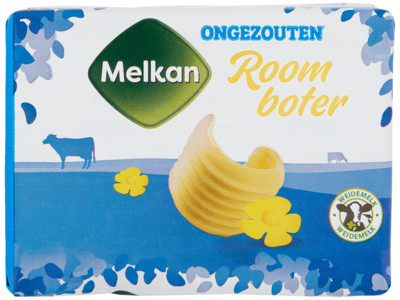Roomboter Melkan ongezout pak 250 gram
