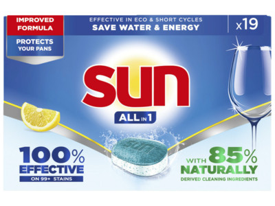 Vaatwastabletten Sun citroen 19 tabletten