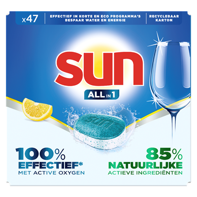 Vaatwastabletten Sun All-in-1  47 tabletten