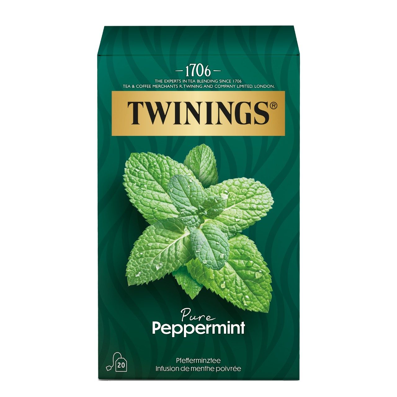 Thee Twinings pure pepermint 20 zakjes
