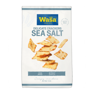 Wasa delicate cracker seasalt 180 gram