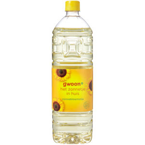 Zonnebloemolie G'woon fles 1 liter