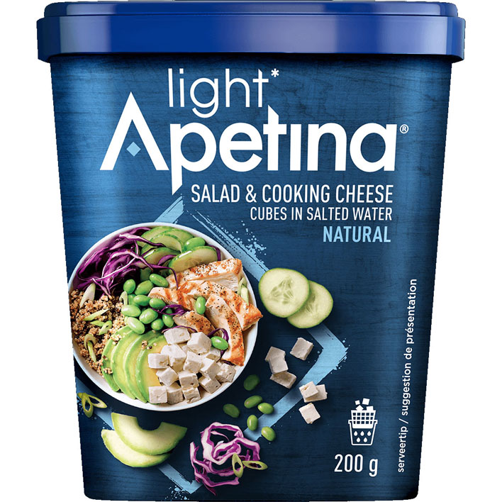 Apetina witte kaasblokjes light 22+ 200 gram