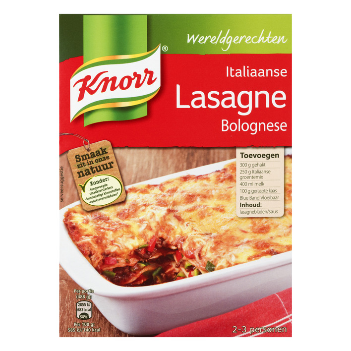 Lasagne wereldgerechten  Knorr 191 gram