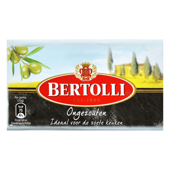 Bertolli ongezouten boter 250 gram