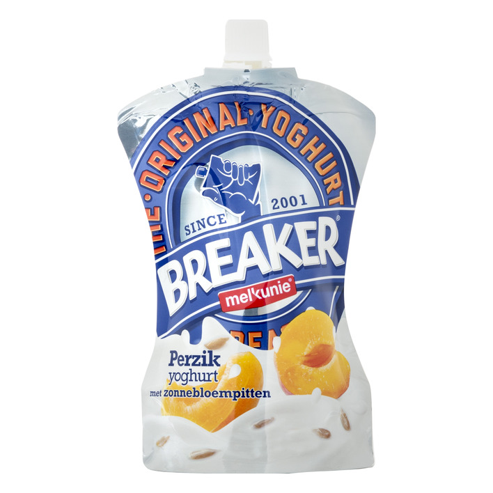 Breaker Melkunie yoghurt perzik 200 gram
