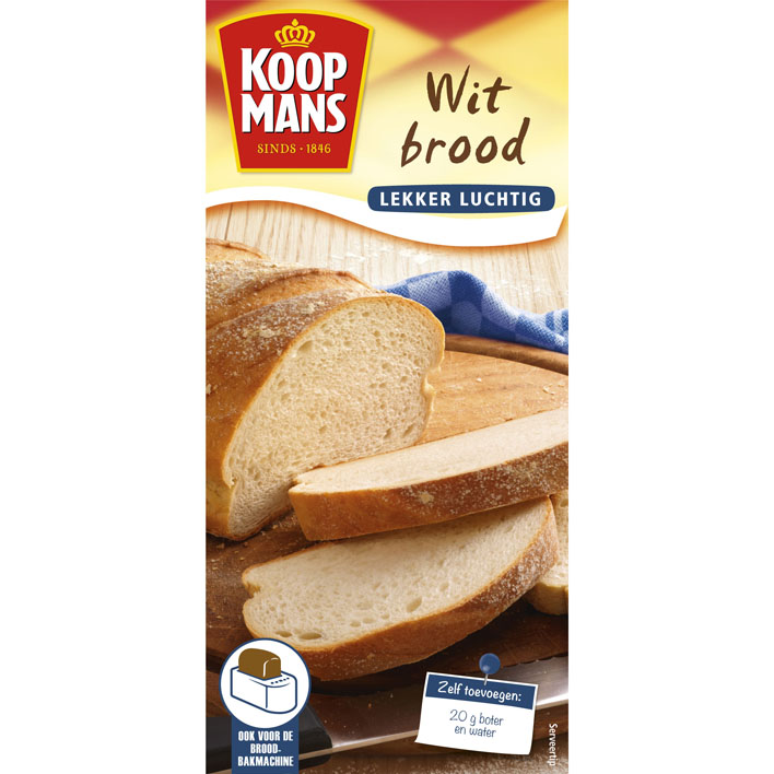 Broodmix wit Koopmans 450 gram