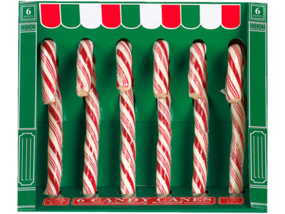Candy cane zuurstokjes 6 stuks