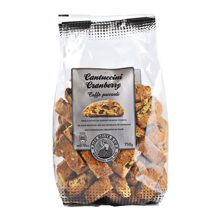 Cantuccini met cranberry Alex Meijer 750 gram