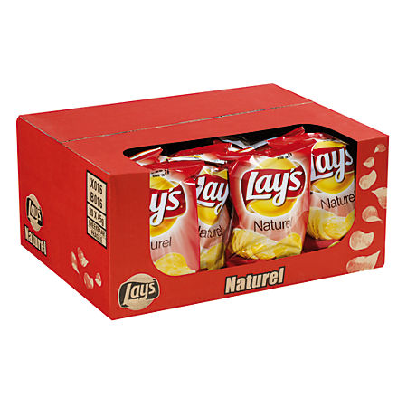 Chips Lay's naturel doos mini zakjes 20 x 40 gram