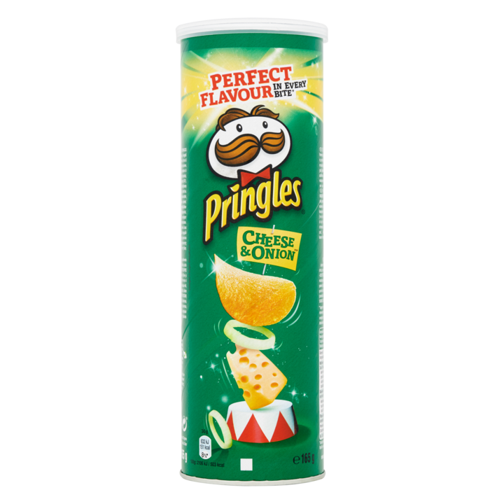 Chips Pringles cheese onion bus  165 gram