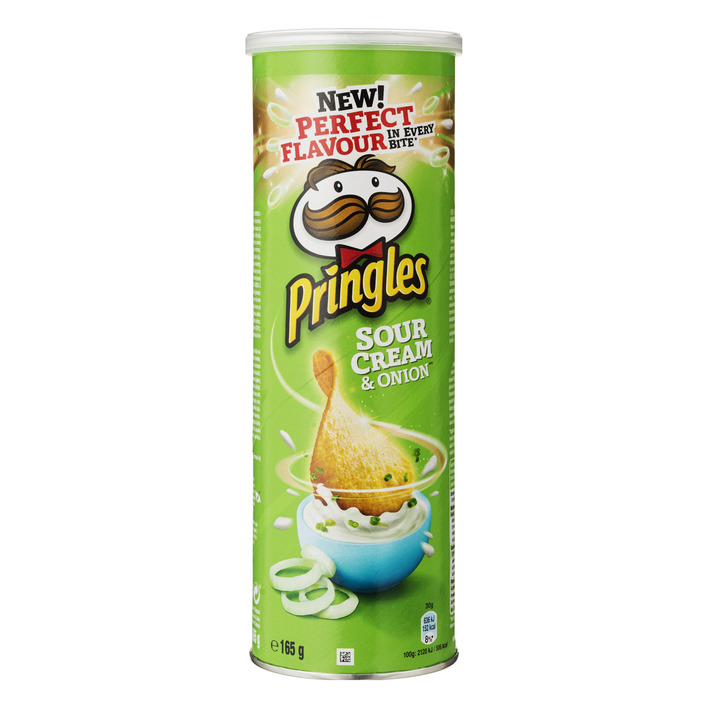 Chips Pringles sour cream onion 165 gram