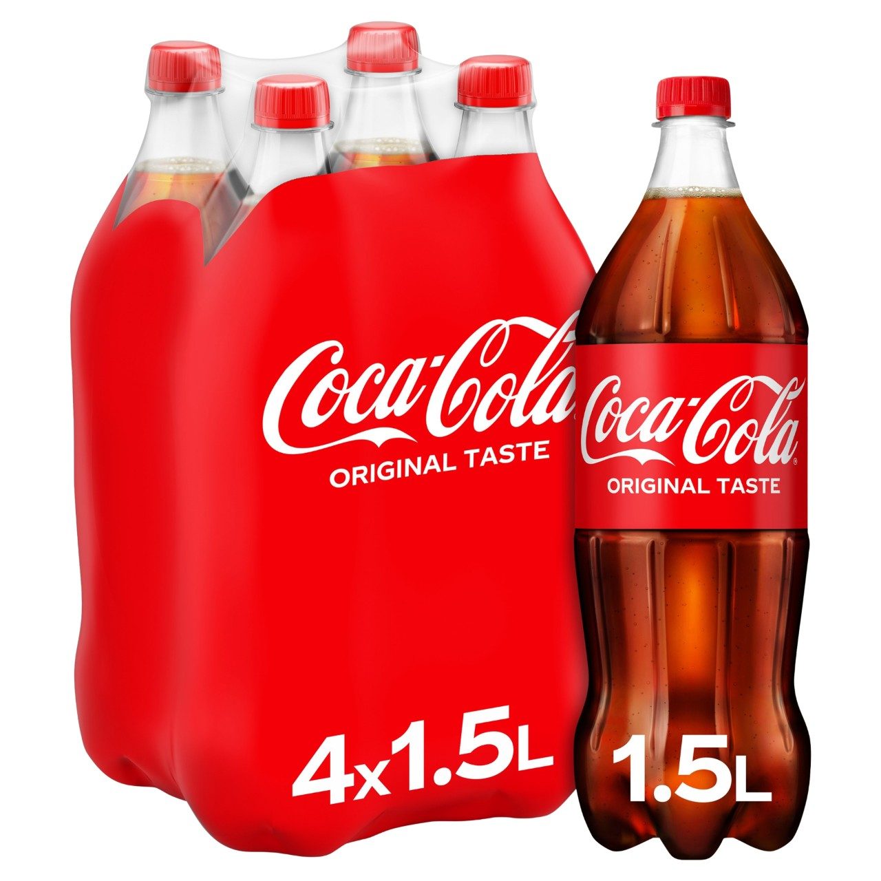 Coca cola regular 4 petfles a 1,5L