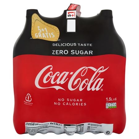 Coca cola Zero 6 x 1,5 liter fles