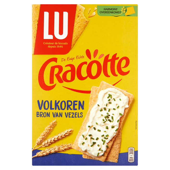 Cracotte crackers Lu volkoren 250 gram