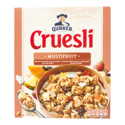 Cruesli  Quaker multifruit 450 gram