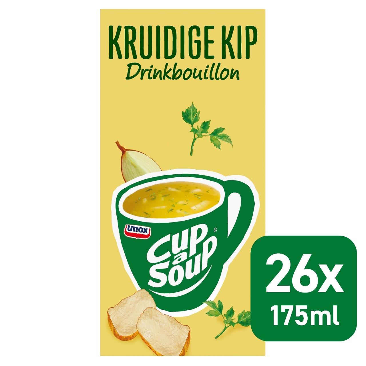Cup a soup drinkbouillon kruidige kip 26 zakjes