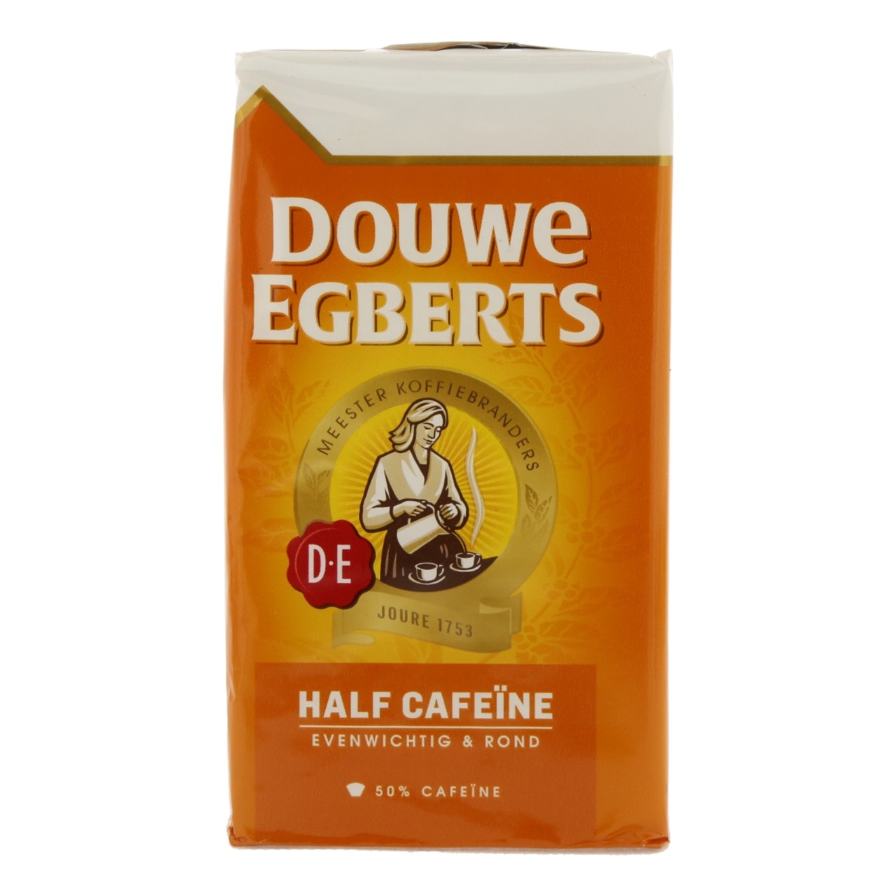 Douwe Egberts half cafeïne filterkoffie 250 gram