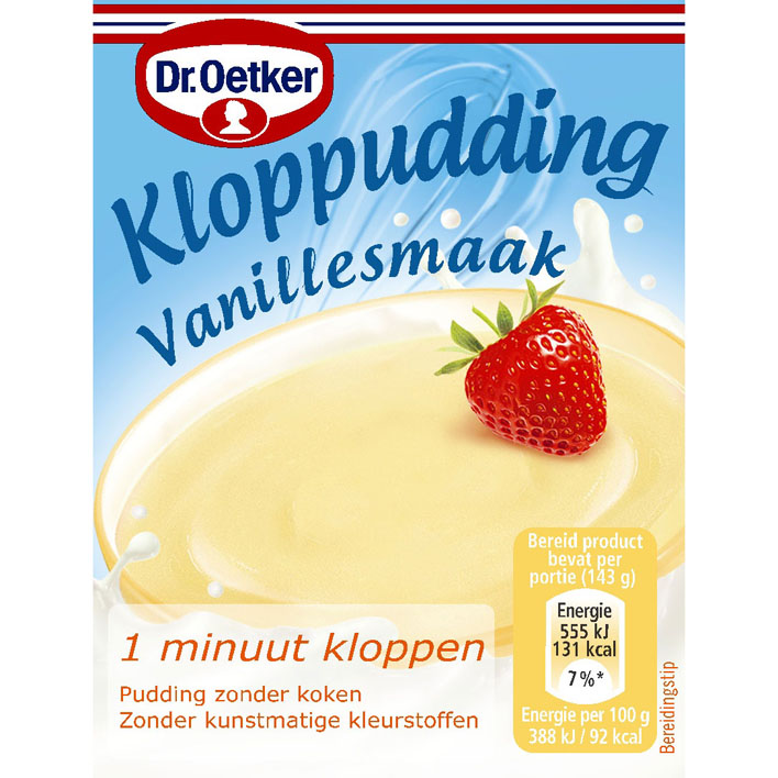 Dr. Oetker  opklop pudding vanille  pakje