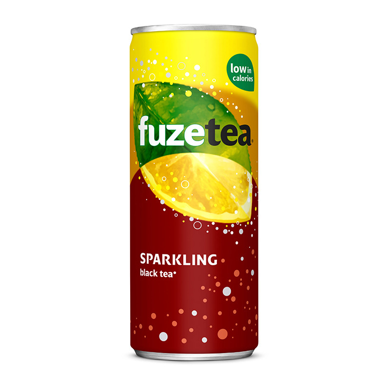 Icetea Fuze tea sparkling tray blikjes 24 x  33 cl