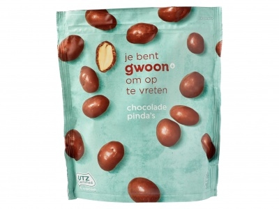 G'woon Chocolade pinda's 200 gram
