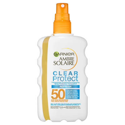 Garnier Ambre Solaire clear protect refresh zonbeschermingsspray SPF50 200ml