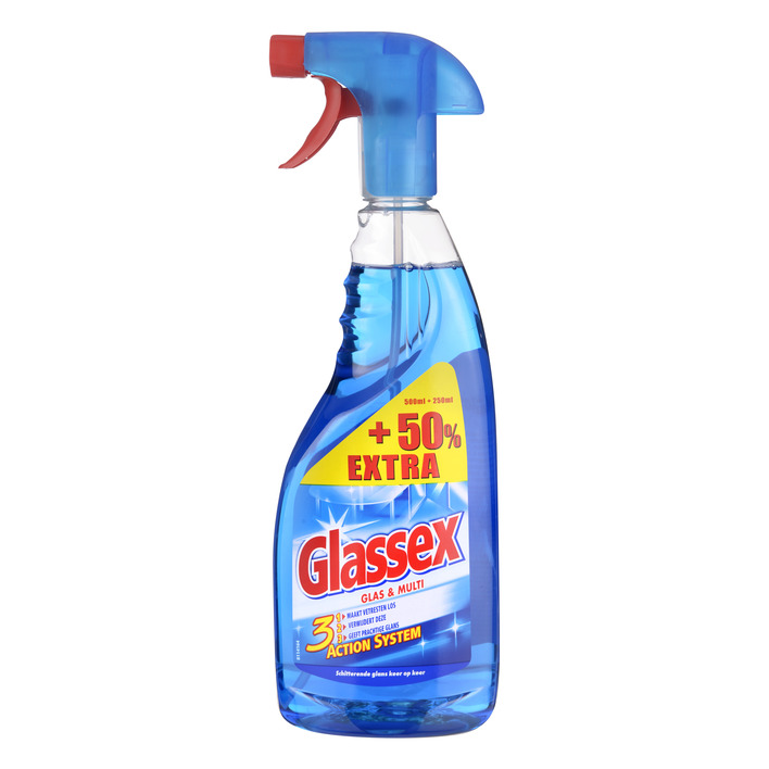 Glassex glas en multi spray met spuitpistool  750 ml