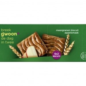 Granenbiscuit appel G'woon 225 gram