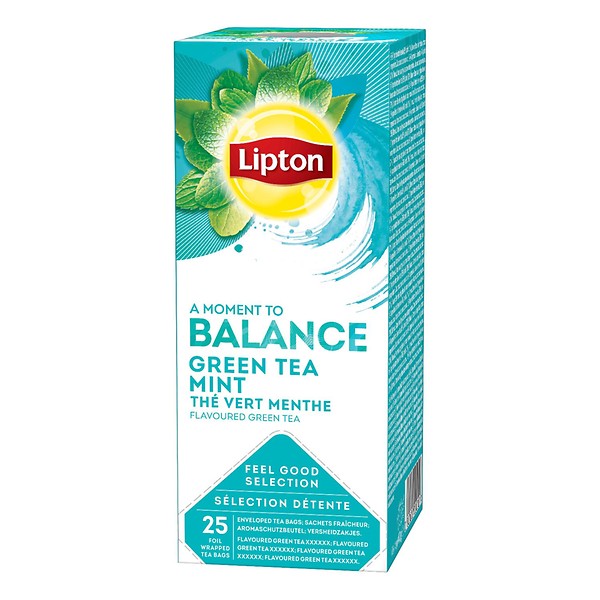 Groene thee mint Lipton balance pakje