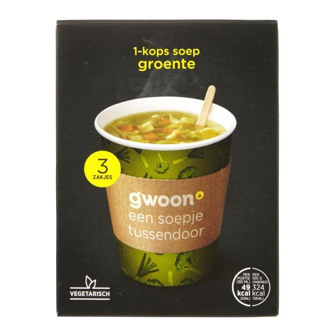 G'woon groentesoep 1- kops 45 gram