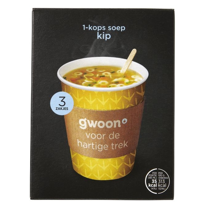 G'woon kippensoep 1-kops 33 gram