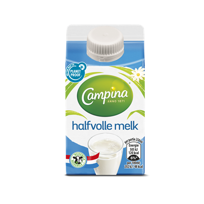 Halfvolle melk Campina 6 x  0,25 L