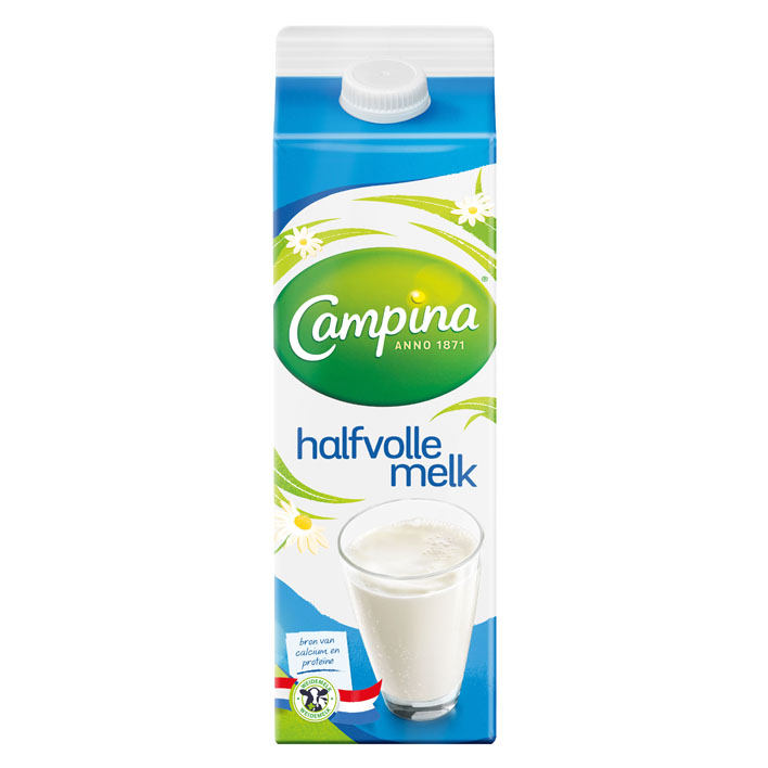Halfvolle melk Campina 1L
