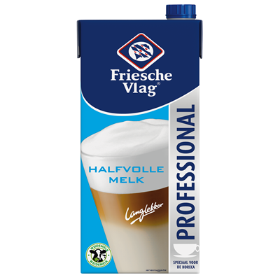 Friesche vlag Halfvolle melk houdbaar professional pak 1 liter