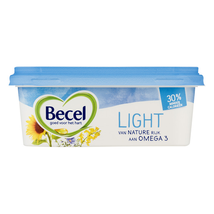 Halvarine Becel light kuipje 225 gram