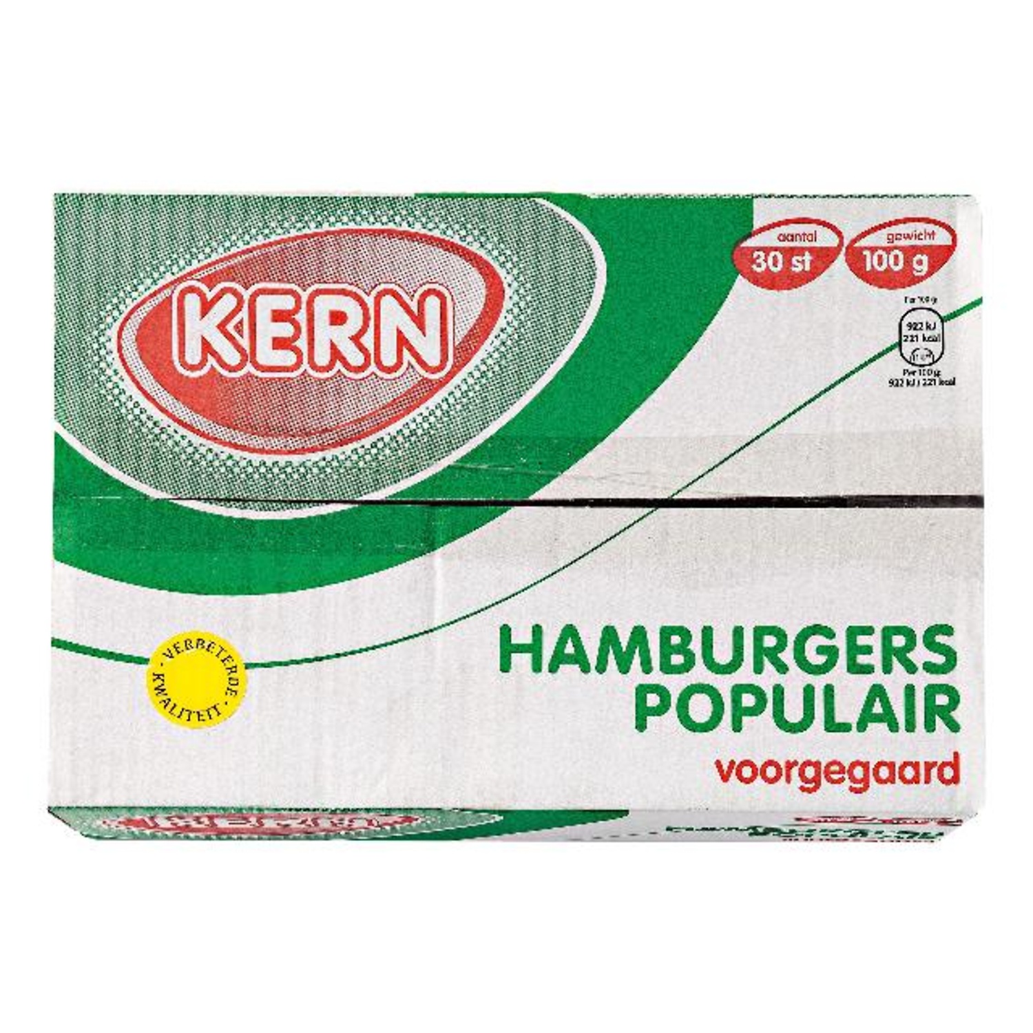 Hamburgers voor gegaard KERN 30 x 100 gram