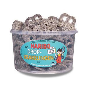 Haribo dropkrakelingen 150 stuks