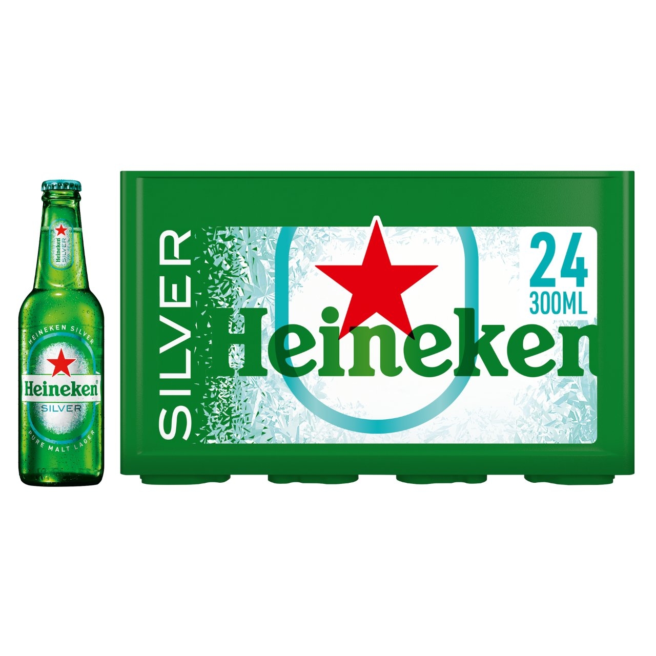 Heineken Silver krat 24 flesjes x 30cl