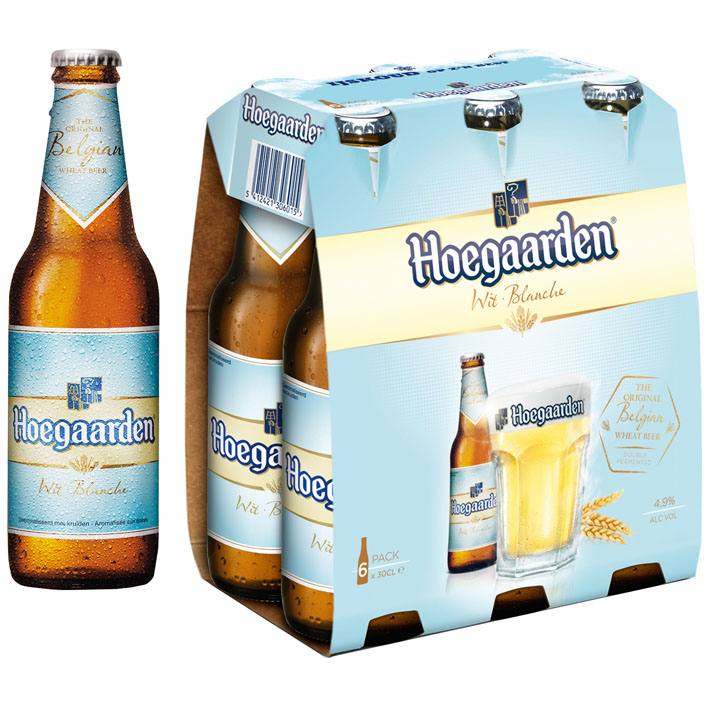 Bier Hoegaarden wit Blanché 6x1 fles