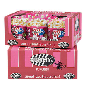Jimmy's Popcorn Mini bag zoet 21 x 30 gram